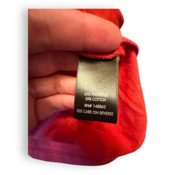 Women’s torrid 1 Orange Red Everyday Signature Jersey Crew Neck Tee 14 16 1X 1XL - Picture 8 of 9